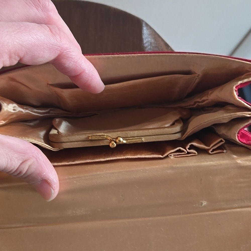 Paristyle vintage satin Clutch - Picture 10 of 12